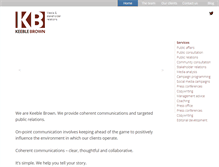 Tablet Screenshot of keeblebrown.com